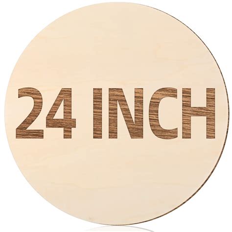 Buy 24 Inch Round Wood Circles Unfinished Round Wood Cutouts for Crafts ...