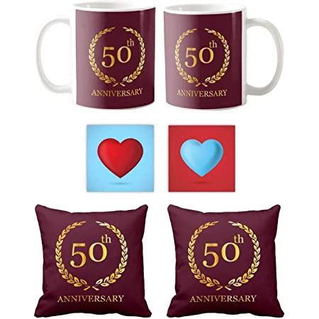 Buy TheYaYaCafe Yaya Cafe 50th Parents, Golden Jubilee Glitter Couple ...