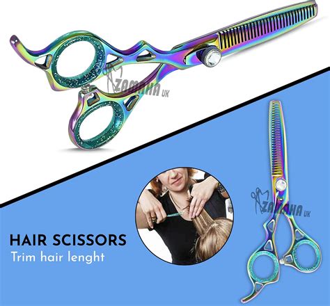ZAMAHA UK Left Handed Hairdressing Scissors Professional Hair Cutting ...