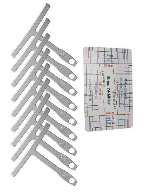 HENGYEE Understring Radius Gauge Luthier Tools + String Action Ruler ...