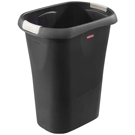 Rubbermaid Plastic Home/Office Wastebasket Trash Can with Liner Lock, 8 ...