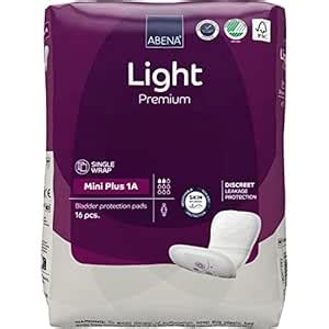 Abena Light Incontinence Pads For Women, Anatomically Designed Barriers ...