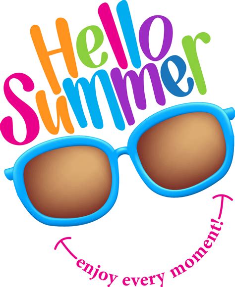 Download Hello Summer Sunglasses Clipart | Wallpapers.com
