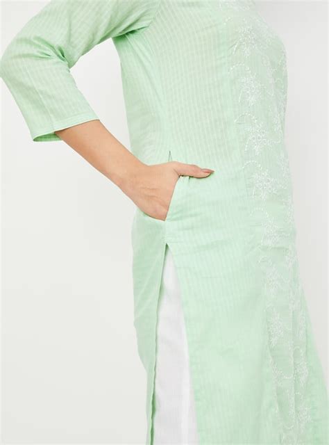 Buy Women Embroidered Straight Kurta Online at just Rs. 599.0 ...