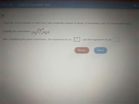 Type the correct answer in each box use numerals instead of words if ...