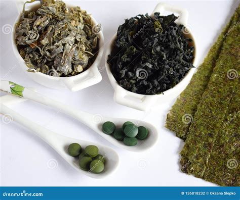 Dried Seaweed: Nori, Wakame, Kelp, Spirulina, Chlorella. Superfood ...