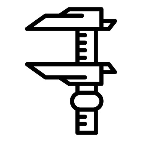 Steuerungskaliber-Symbol Umriss-Steuerungskalber-Vektor-Symbool für ...