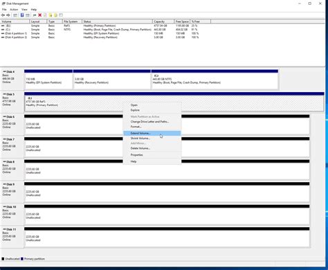 Image result for Extend Basic Disk Volume Windows 7