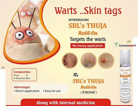 Buy SBL Thuja Roll-On | Homeopathic Wart Removal for Skin & Polyps ...
