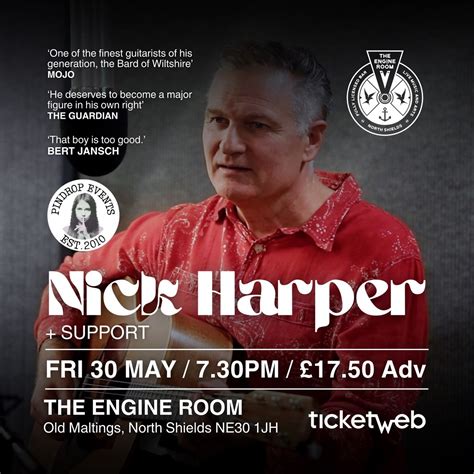 PinDrop present NICK HARPER + Gabriel Moreno + Charlotte Grayson, The ...