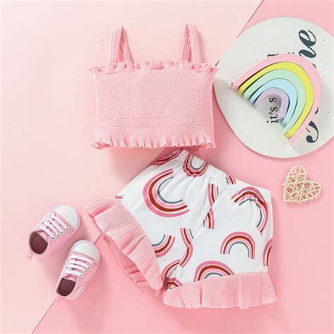 Lil Tomatoes Girls Top with Bow and Printed Shorts Set | Lil Tomatoes