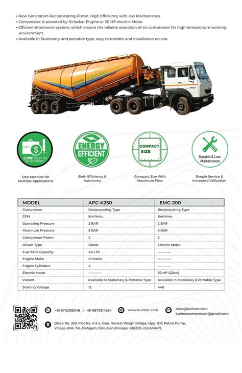 Fly Ash or Cement Bulker Trailer Compressor - Cement Air Compressor ...