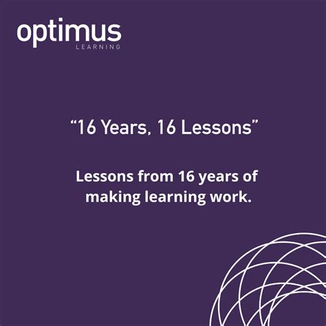 16 Years, 16 Lessons - What We've Learned About Making Learning Work ...