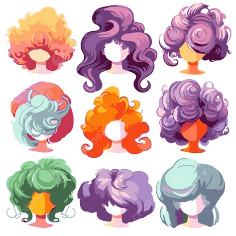 Cartoon Wigs PNG, Vector, PSD, and Clipart With Transparent Background ...
