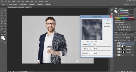 Image result for Dispersion Effect Photoshop Example