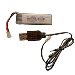 Combo of USB Syma Cable and 500 mAh LiPo Lithium Polymer Rechargeable ...