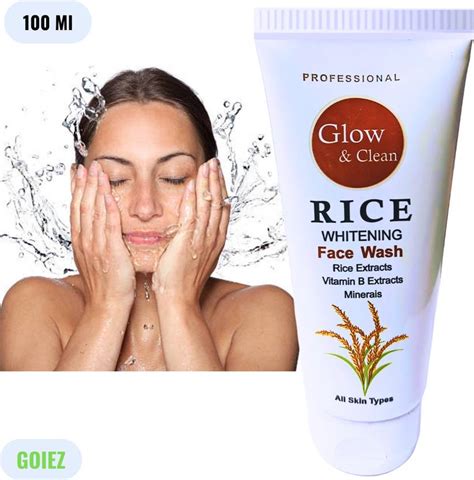 GOIEZ Rice Radiance Glow Gel Cleanser For Even Skin Tone Face Wash ...