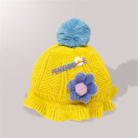 Buy Kids Woolen Cap (kids – Yellow) Online India | Star And Daisy