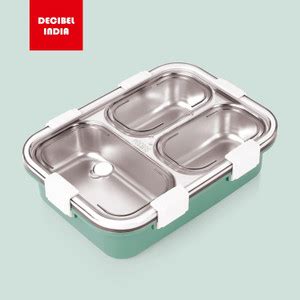 Flipkart.com | Decibel Steel Lunch Boxes Tiffin Box WITH (1 SPOON ...