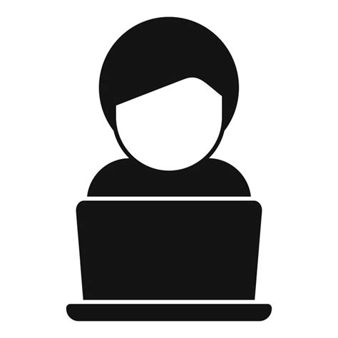 Person On Computer Icon 的图像结果