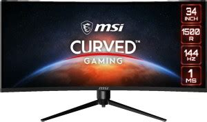 MSI 86.36 cm (34 inch) Curved Quad HD LED Backlit VA Panel MSI Optix ...