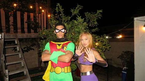 Starfire and robin Halloween costume | Robin halloween costume, Cute ...