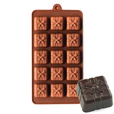 Gift Box Silicone Chocolate Candy Mold | Country Kitchen