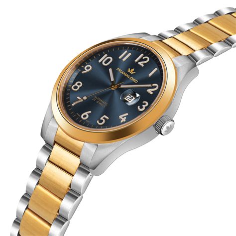 Vanguard 'Blue On Gold Two Tone' Watch for Men | Franklord Watches