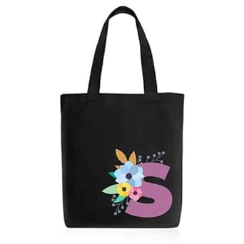 Buy Magnetic Button Closure Alphabet Printed Cotton Canvas Vertical ...