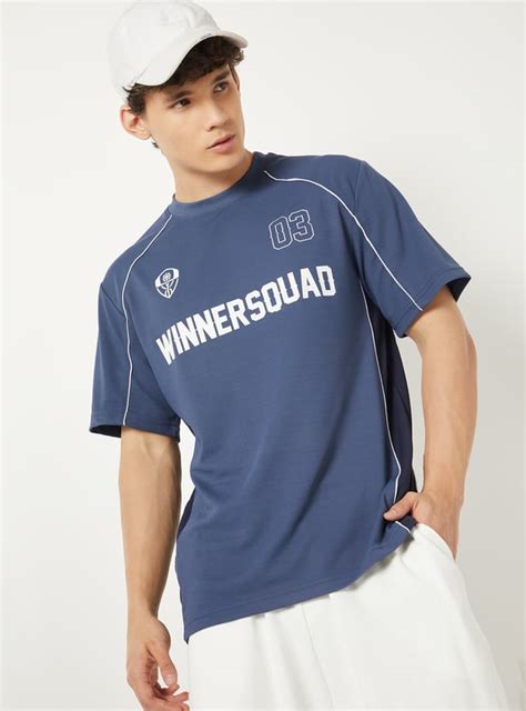 Buy Men Typography Print Sports T-shirt Online at just Rs. 599.0 ...