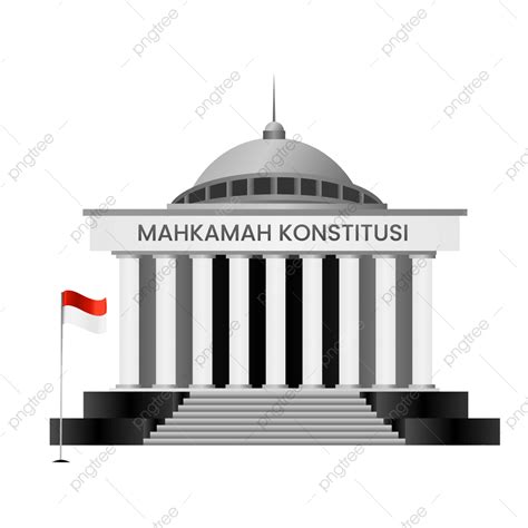Gedung Mahkamah Konstitusi Indonesia Png Vektor Latar Belakang ...