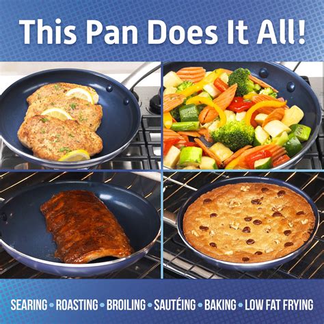 Blue Diamond Cookware Toxin Free Ceramic Nonstick Open Frying Pan, 26 ...