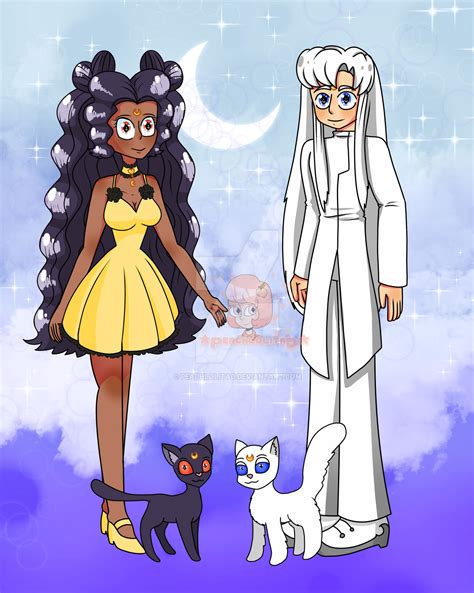 Luna and Artemis redesign my style by PeachLolitaD on DeviantArt