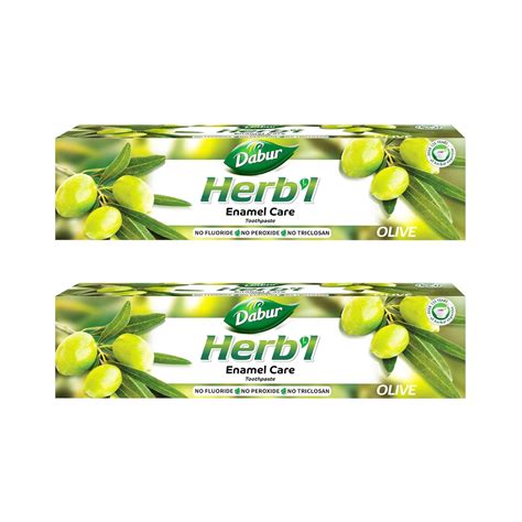 Buy Dabur Herb'l Olive Enamel Care Toothpaste - 300g (150gx2, Pack of 2 ...
