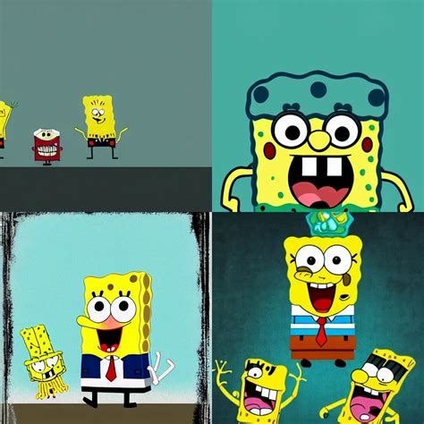 Spongebob Squarepants, horror movie poster | Stable Diffusion | OpenArt