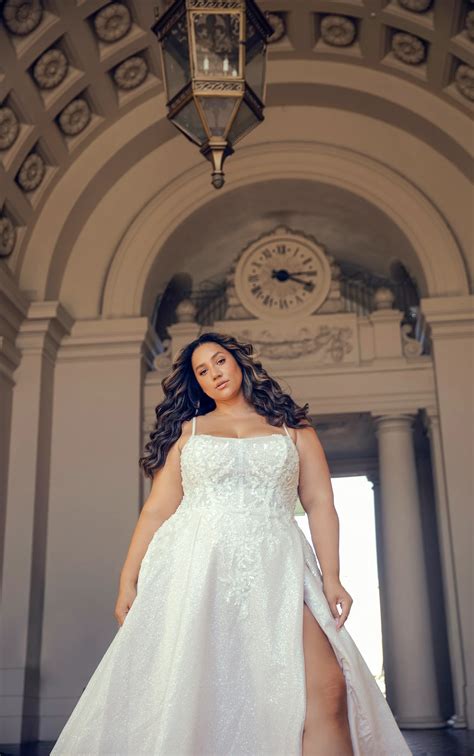 Funkelndes Prinzessinnen A-Linien-Brautkleid in Plus Size mit herzförmigem Ausschnitt