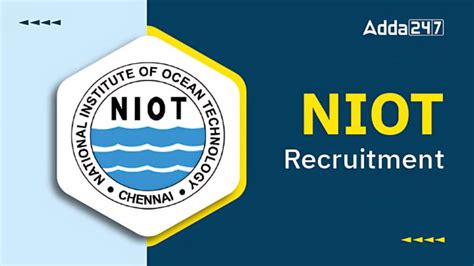 NIOT Chennai Apprentice Recruitment 2024 Out, Check Direct Download Link