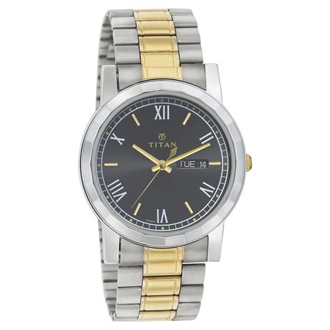 Buy Online Titan Quartz Analog with Day and Date Black Dial Watch for ...