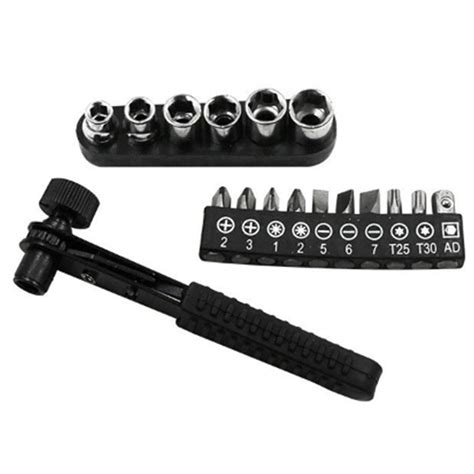 CHENCHUAN Wrench Spanner Hex Key 17 PCS/Set Mini 1/4 inch Drive Head ...