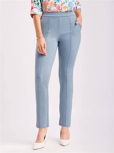 Buy Grey LivIn Straight Formal Pants Online | FableStreet