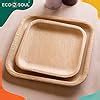 ECO SOUL [10 Pack] Palm Leaf Dinnerware Set |Biodegradable, Disposable ...