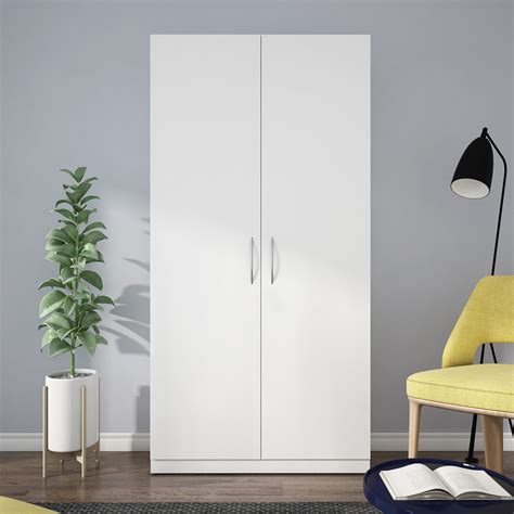 Flora 2 Door Wardrobe - Frosty White