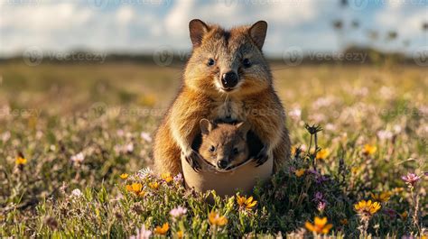 Quokka Setonix brachyurus phylum Chordata class Mammalia order Diprotodontia family Macropodidae ...
