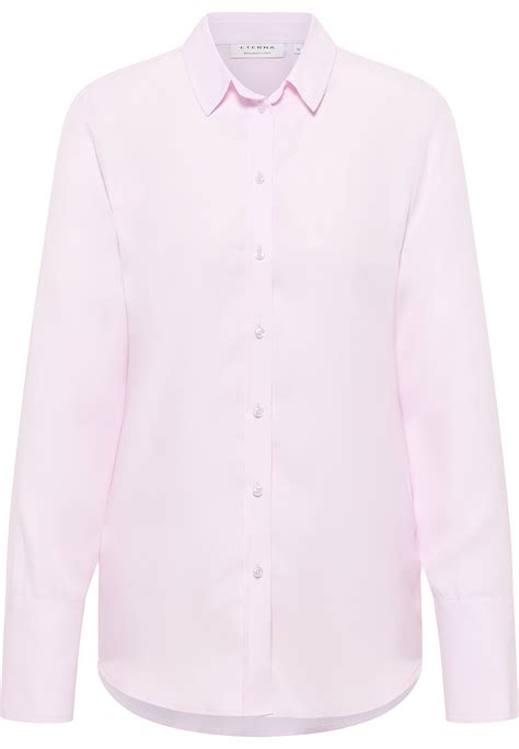 Viscose Shirt Bluse in rosa unifarben | rosa | 44 | Langarm | 2BL04267 ...