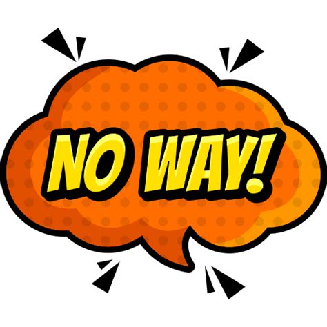 No way - Free communications icons