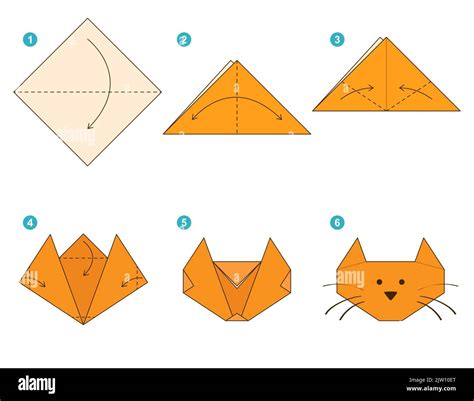 Origami Cat Tutorial 的图像结果
