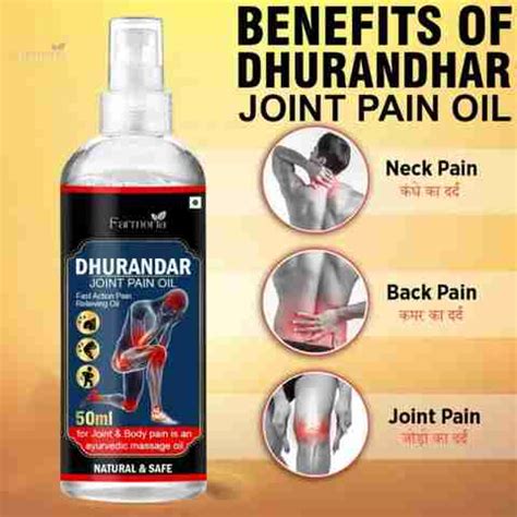 FARMORIA DHURANDHAR JOINT PAIN OIL Natural Relief Pain Relief Herbal ...
