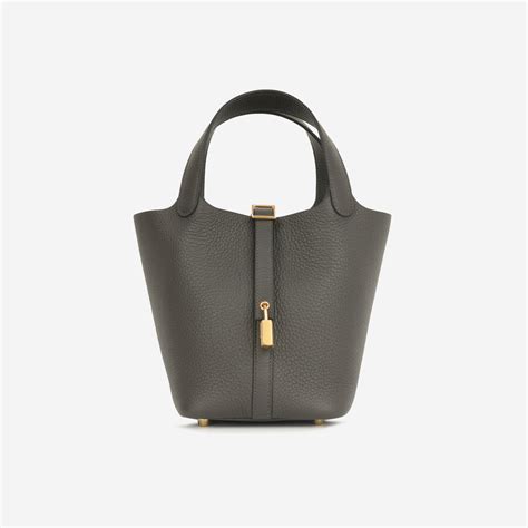 Hermès - Picotin 18 - Dark Bronze Clemence GHW - 2024 - Brand New | Bagista