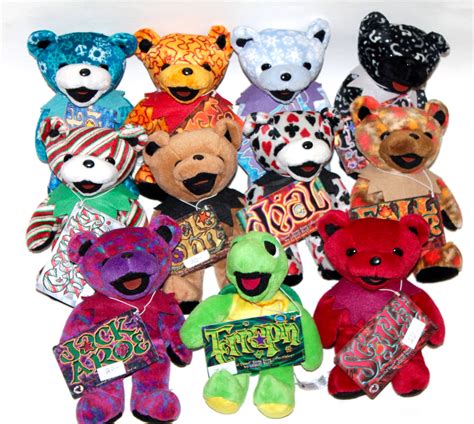 Liquid Blue Grateful Dead Beanie Bear Collectible Lot of 13 - munimoro ...