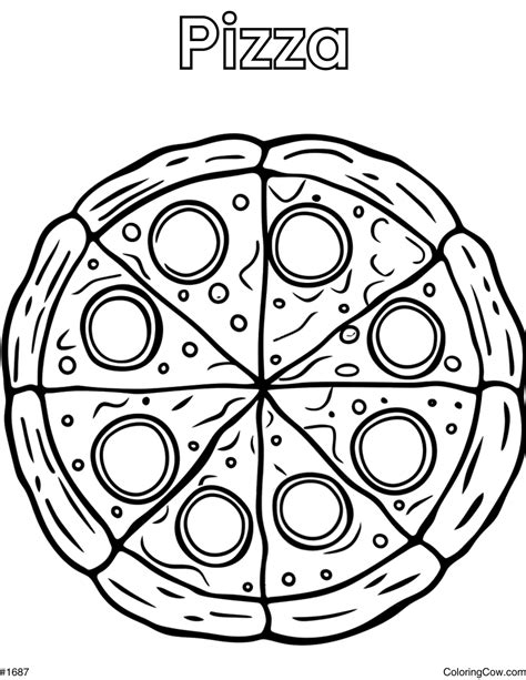 Coloring Pages Of A Pizza